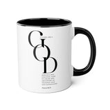 Faith Culture - Psalm 86:15 - Christian Accent Coffee Mug (11oz) Black 11oz
