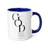 Faith Culture - Psalm 86:15 - Christian Accent Coffee Mug (11oz) Blue 11oz