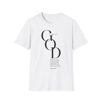 Compassionate and Gracious T-Shirt | Psalm 86:15 Christian Apparel