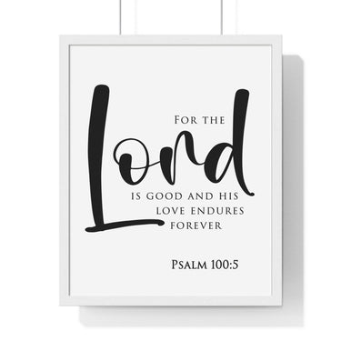 Faith Culture - Redeeming Love - Psalm 100:5 - Christian Wall Art 16" x 20" White