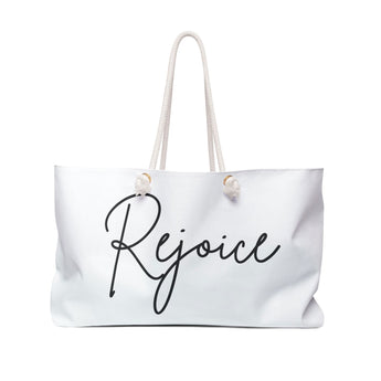 Faith Culture - Rejoice Christian Weekender Tote Bag 24" × 13"