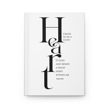Faith Culture - Renewed Spirit - Psalm 51:10 - Christian Hardcover Journal Matte Journal