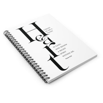 Faith Culture - Renewed Spirit - Psalm 51:10 - Christian Spiral Notebook - Ruled Line