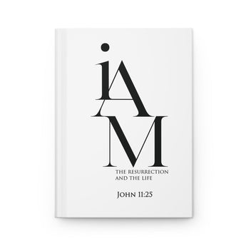 Resurrection and Life Hardcover Journal | John 11:25 Christian Notebook