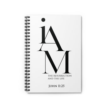 Faith Culture - Resurrection and Life Christian Spiral Notebook - Ruled Line One Size