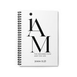 Faith Culture - Resurrection and Life Christian Spiral Notebook - Ruled Line One Size