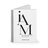 Faith Culture - Resurrection and Life Christian Spiral Notebook - Ruled Line
