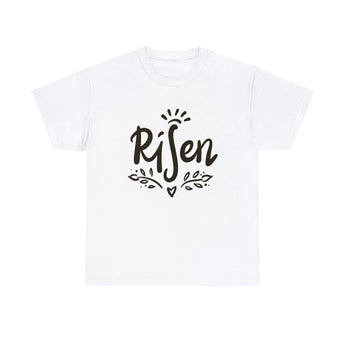 Faith Culture - Risen Unisex Heavy Cotton Tee White