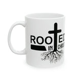 Rooted In Christ Christian Ceramic Coffee Mug