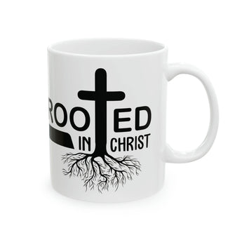 Rooted In Christ Christian Ceramic Coffee Mug