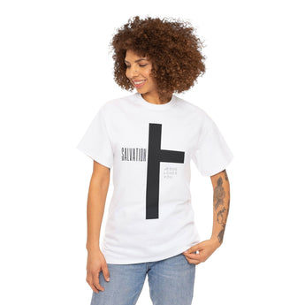 Faith Culture - Salvation - Christian Unisex Heavy Cotton Tee White
