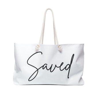 Faith Culture - Saved Christian Weekender Tote Bag 24" × 13"