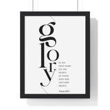 Faith Culture - Seek His Presence - Psalm 105:3 - Christian Wall Art 11″ x 14″ Black