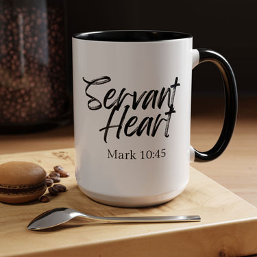 Faith Culture - Servant Heart - Mark 10:45 Christian Coffee Mug
