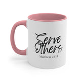 Faith Culture - Serve Others - Matthew 23:11 Christian Accent Coffee Mug