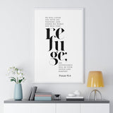 Sheltered Wings - Psalm 91:4 - Christian Wall Art