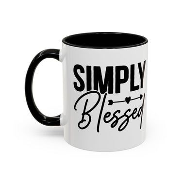 Faith Culture - Simply Blessed Christian Thanksgiving Accent Coffee Mug, 11oz and 15oz