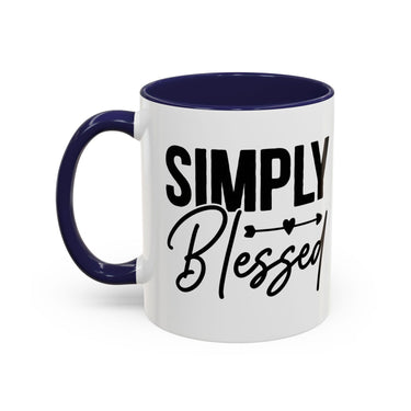 Faith Culture - Simply Blessed Christian Thanksgiving Accent Coffee Mug, 11oz and 15oz