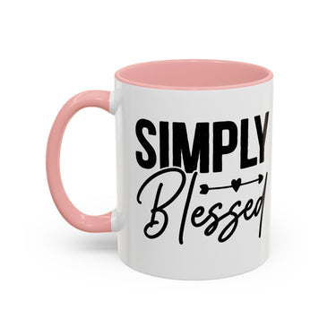 Faith Culture - Simply Blessed Christian Thanksgiving Accent Coffee Mug, 11oz and 15oz