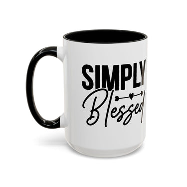 Faith Culture - Simply Blessed Christian Thanksgiving Accent Coffee Mug, 11oz and 15oz