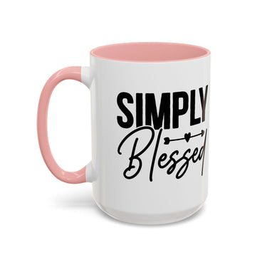 Faith Culture - Simply Blessed Christian Thanksgiving Accent Coffee Mug, 11oz and 15oz
