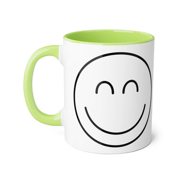 Faith Culture - Smiling Heart - Christian Thanksgiving Accent Mug, 11oz Light Green 11oz