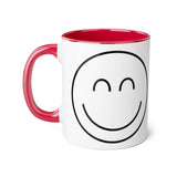 Faith Culture - Smiling Heart - Christian Thanksgiving Accent Mug, 11oz Red 11oz