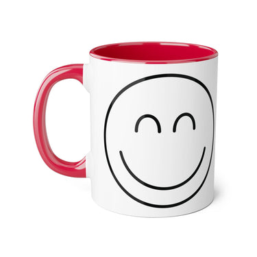 Faith Culture - Smiling Heart - Christian Thanksgiving Accent Mug, 11oz Red 11oz