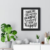 Faith Culture - So Many Beautiful Reasons to Be Happy - Christian Thanksgiving Wall Art