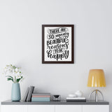 Faith Culture - So Many Beautiful Reasons to Be Happy - Christian Thanksgiving Wall Art