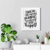 Faith Culture - So Many Beautiful Reasons to Be Happy - Christian Thanksgiving Wall Art