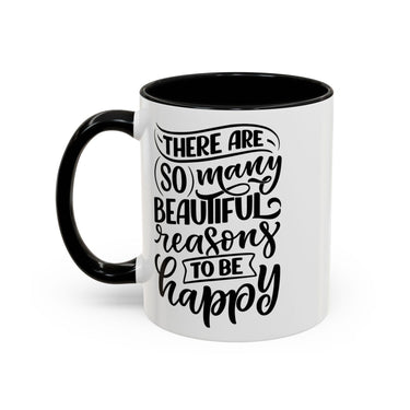 Faith Culture - So Many Beautiful Reasons to Be Happy Christian Thanksgiving Accent Coffee Mug, 11oz and 15oz