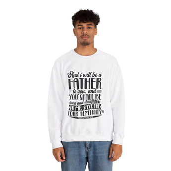 Faith Culture - Sons and Daughters - Christian Unisex Heavy Blend⢠Crewneck Sweatshirt White