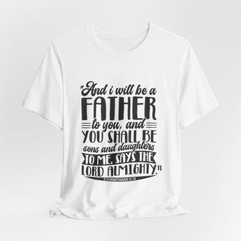 Faith Culture - Sons and Daughters - Christian Unisex Jersey Short Sleeve Tee White