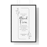 Faith Culture - Stand Firm - 1 Corinthians 16:13-14 - Christian Wall Art 24″ x 36″ Black