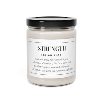 Strength Candle | Isaiah 41:10 Christian Soy Candle