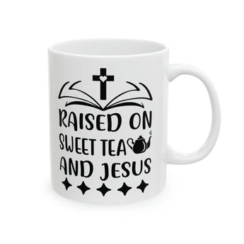 Faith Culture - Sweet Tea and Jesus - Christian Coffee Mug, 11oz 11oz