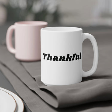 Faith Culture - Thankful Ceramic Coffee Mug Christian Gratitude Gift