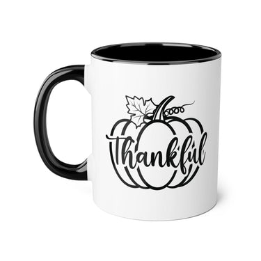 Faith Culture - Thankful Pumpkin - Christian Thanksgiving Accent Mug, 11oz Black 11oz