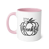 Faith Culture - Thankful Pumpkin - Christian Thanksgiving Accent Mug, 11oz Pink 11oz