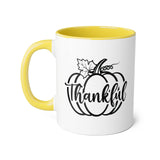 Faith Culture - Thankful Pumpkin - Christian Thanksgiving Accent Mug, 11oz Yellow 11oz