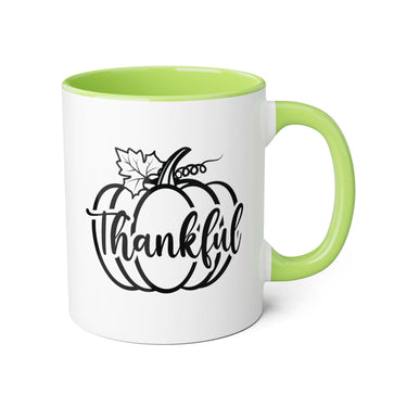 Faith Culture - Thankful Pumpkin - Christian Thanksgiving Accent Mug, 11oz