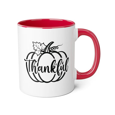 Faith Culture - Thankful Pumpkin - Christian Thanksgiving Accent Mug, 11oz