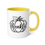 Faith Culture - Thankful Pumpkin - Christian Thanksgiving Accent Mug, 11oz