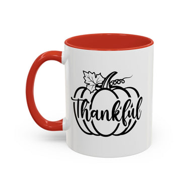 Faith Culture - Thankful Pumpkin Christian Thanksgiving Accent Coffee Mug, 11oz and 15oz
