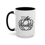 Faith Culture - Thankful Pumpkin Christian Thanksgiving Accent Coffee Mug, 11oz and 15oz