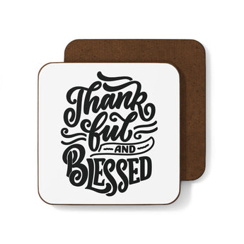 Faith Culture - Thankful and Blessed - Christian Thanksgiving Coaster