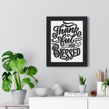 Faith Culture - Thankful and Blessed - Christian Thanksgiving Wall Art