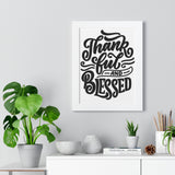 Faith Culture - Thankful and Blessed - Christian Thanksgiving Wall Art