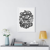 Faith Culture - Thankful and Blessed - Christian Thanksgiving Wall Art